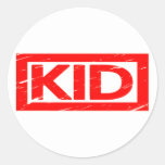Kid Stamp Classic Round Sticker