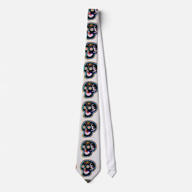 KID Stuff : Smiling Ghost n Friendly Frog Neck Tie (Front)
