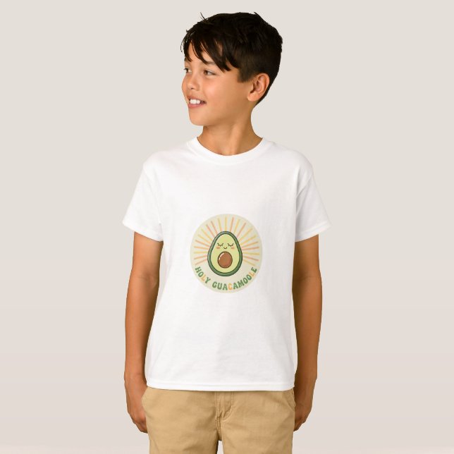 Kid T Shirt designed "Holy Guacamole". (Front Full)