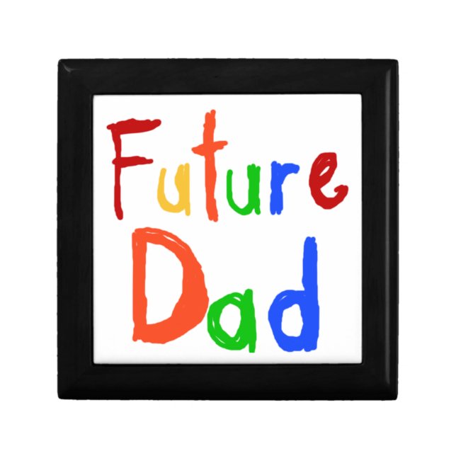 Kid Text Future Dad T-shirts and Gifts Gift Box (Front)