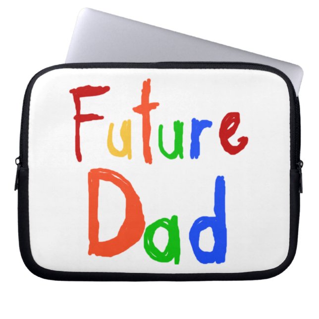 Kid Text Future Dad T-shirts and Gifts Laptop Sleeve (Front)