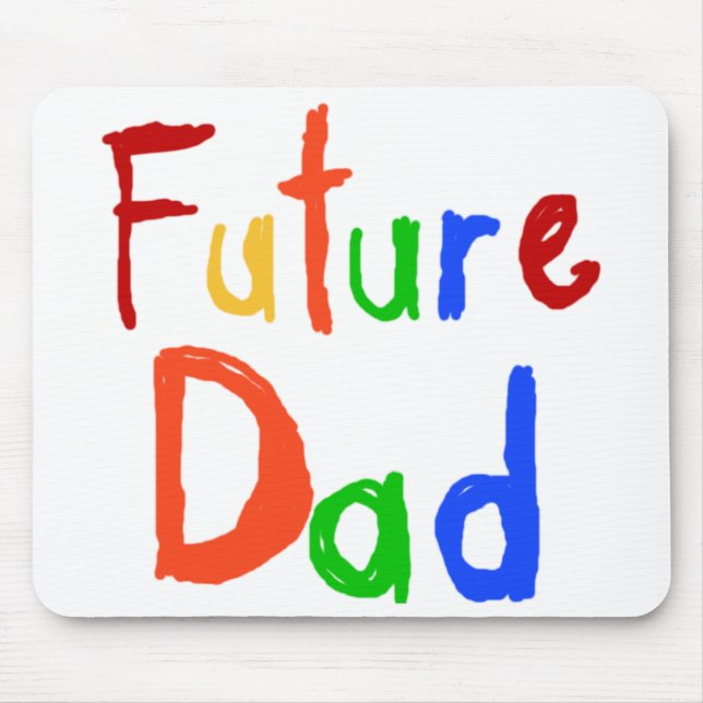 Kid Text Future Dad T-shirts and Gifts Mouse Pad (Front)