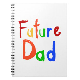 Kid Text Future Dad T-shirts and Gifts Notebook