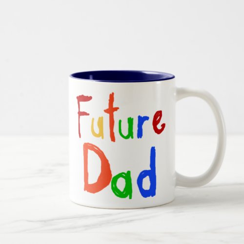 Kid Text Future Dad T_shirts and Gifts Two_Tone Coffee Mug