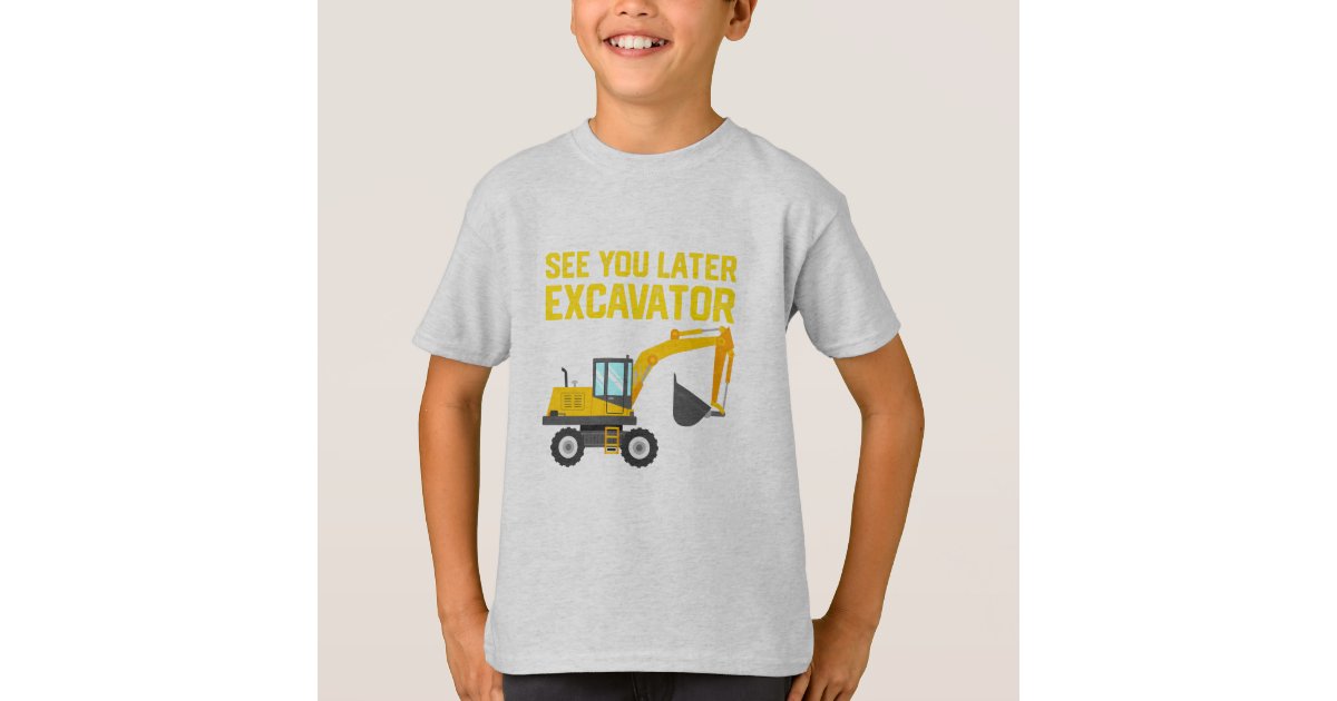 Kid Toddler Excavator Construction Shirt Zazzle