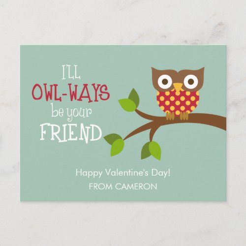 Kid Valentines Day Card _ Owl_ways Friends