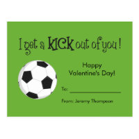 Kid Valentine's Day Card - Soccer Love
