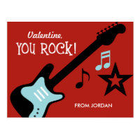 Kid Valentine's Day Card - You Rock