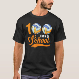 Kid Volleyball Shirts For Girls, Happy 100th Day O