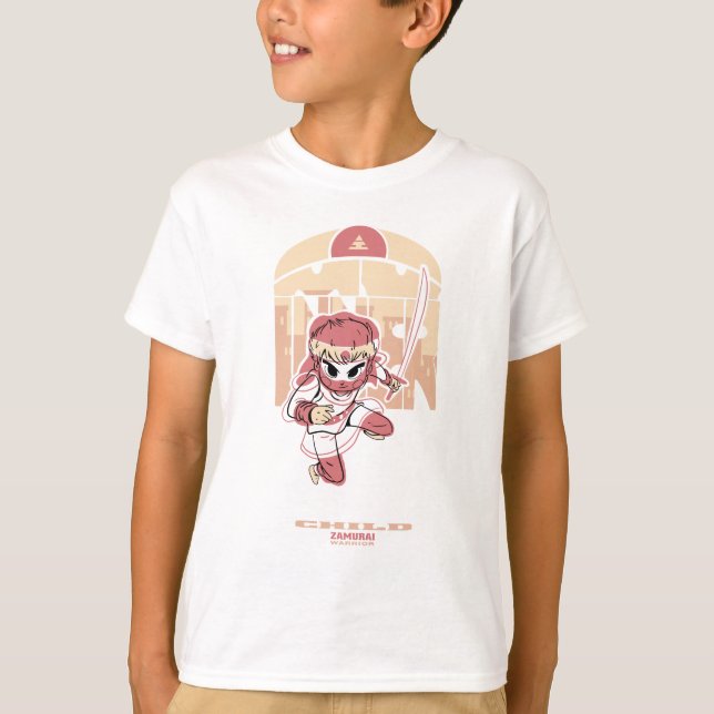 Kid With Warrior Clothes T-Shirt (Front)