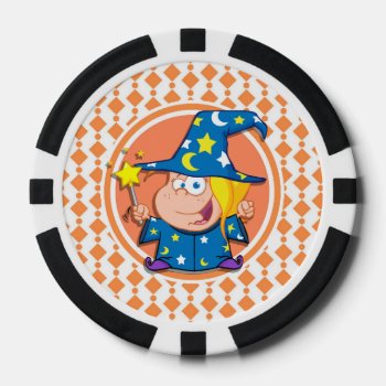 Kid Wizard Poker Chips by doozydoodles at Zazzle