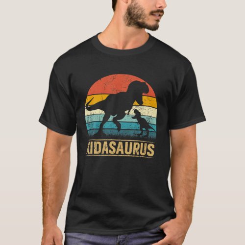 Kida Saurus T Rex Dinosaur Kidasaurus Matching Fam T_Shirt