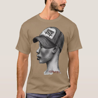 KIDBROSKATES Skater Skateboarding Art T-Shirt