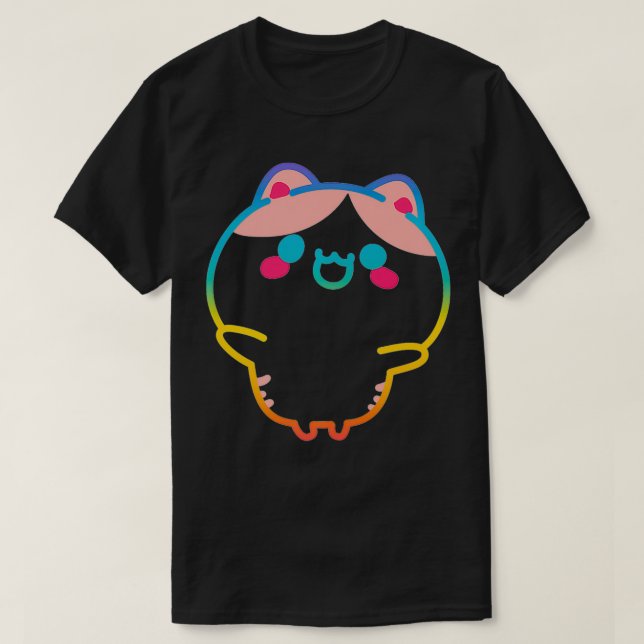 Kidcore Aesthetic Kawaii Rainbow Cat Alt Indie 80s T-Shirt (Design Front)