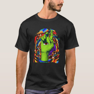Kidcore Esthetic Weirdcore Eyes Weird Eye Hand T-Shirt
