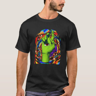 Kidcore Esthetic Weirdcore Eyes Weird Eye Hand T-Shirt