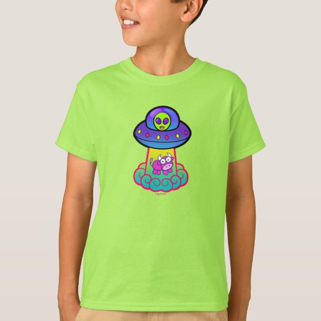 Kidcore UFO Cute Kawaii T-Shirt (Front)