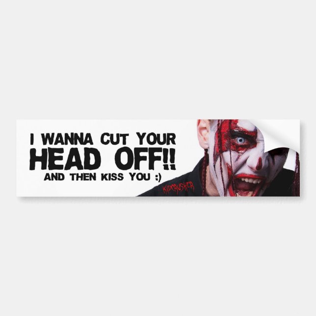 KidCrusher - Bumper Sticker - HEAD (Front)