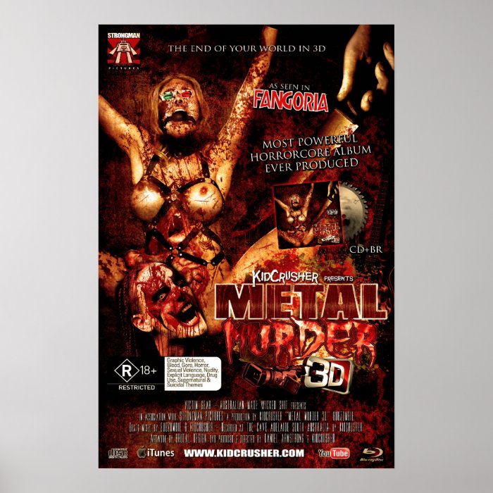 KidCrusher   Metal Murder 3D (16x24) Poster