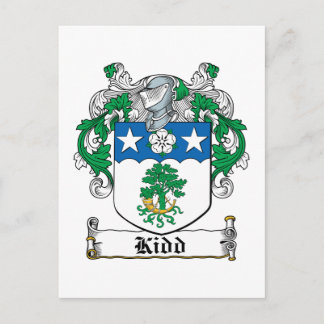 Kidd Family Crest Postcard