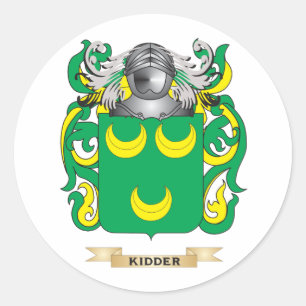 Kidder Coat of Arms (Family Crest) Classic Round Sticker