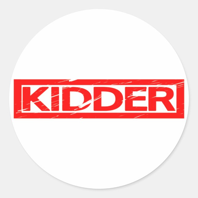 Kidder Stamp Classic Round Sticker (Front)