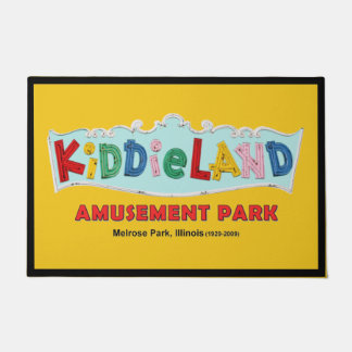 Kiddieland Melrose Park, IL, Text Sign Doormat