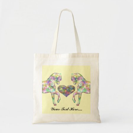 Kiddies Horse And Love Heart Tote Bag