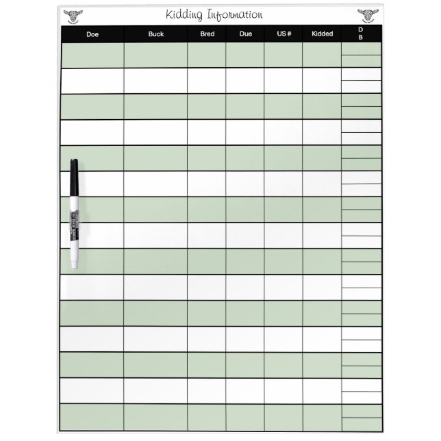 Kidding Dry Erase Board (Front)