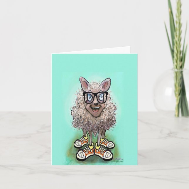 Kiddo Sheep Holiday Card (Front)