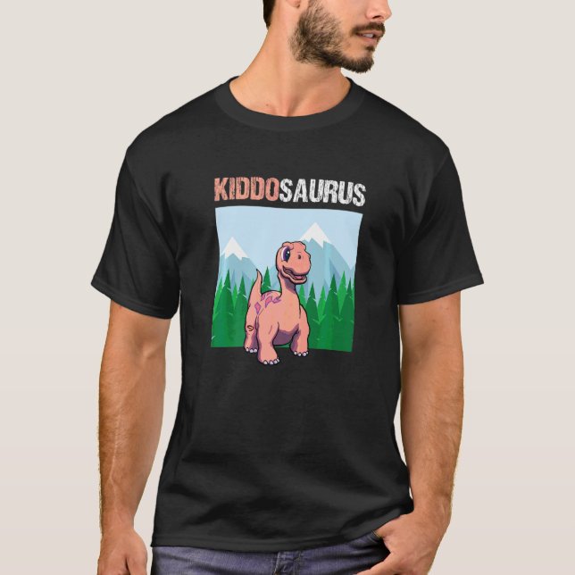 Kiddosaurus Dinosaur  Cute Kiddo Apatosaurus  3 T-Shirt (Front)