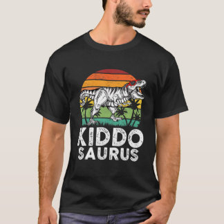 Kiddosaurus Funny T Rex Dinosaur Kiddo Saurus Fami T-Shirt