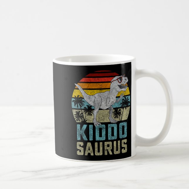 Kiddosaurus T Rex Dinosaur Kiddo Saurus Family Mat Coffee Mug (Right)