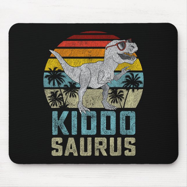 Kiddosaurus T Rex Dinosaur Kiddo Saurus Family Mat Mouse Pad (Front)