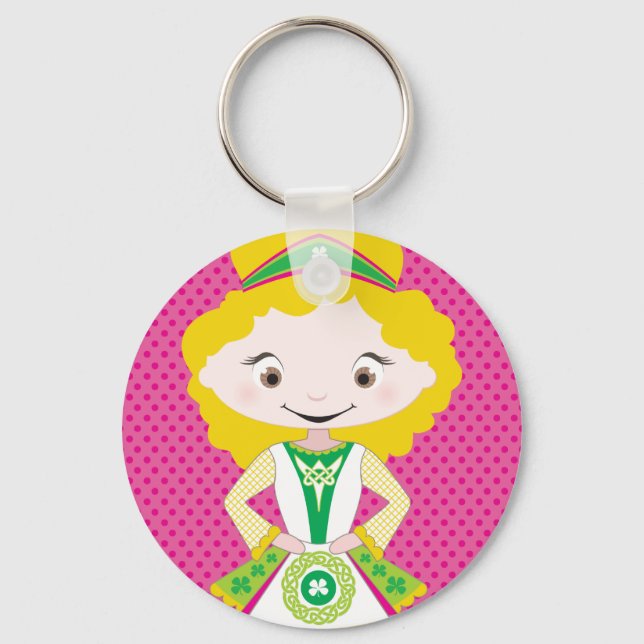 KIDLETS :: irish dancer blonde Keychain (Front)