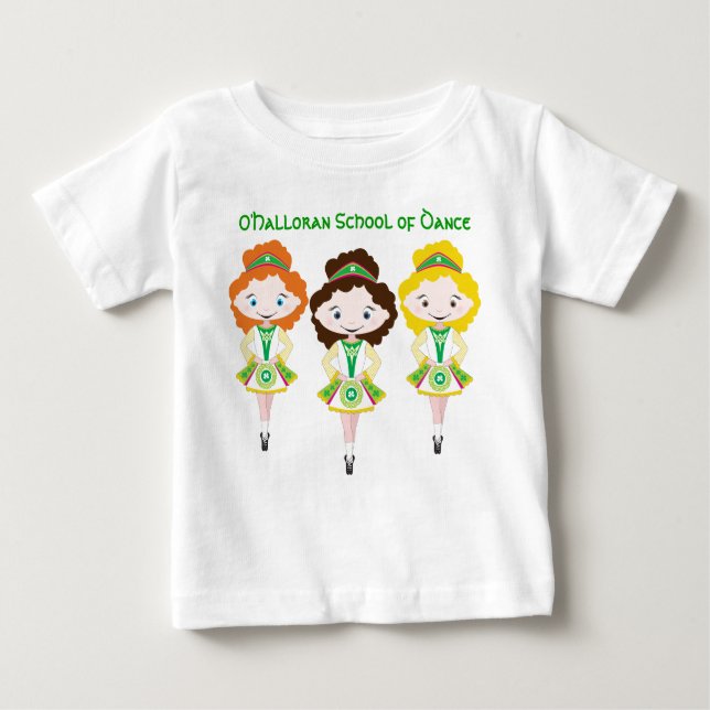 KIDLETS irish dancer dancing school group trio Baby T-Shirt (Front)