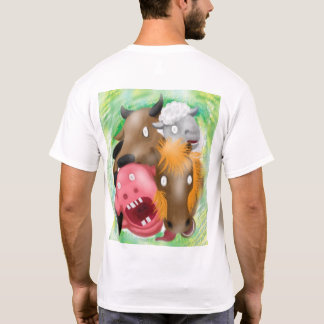 Kidnapped by God Funny Cartoon Animals T-Shirt