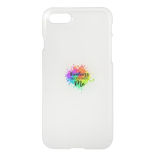 Kidness begin with me iPhone SE87 case