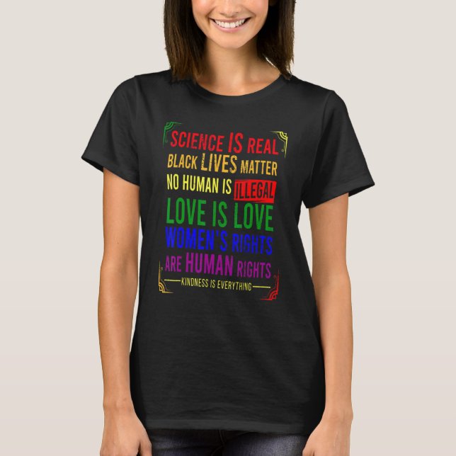 Kidness Is Everything Pride Science Real Lgbt Love T-Shirt (Front)