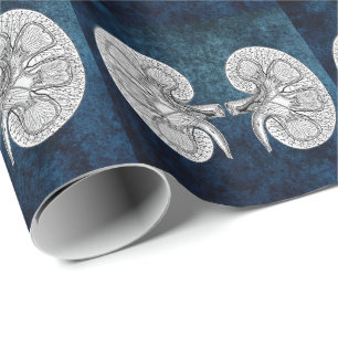 KIDNEY 2 DRAWING WRAPPING PAPER