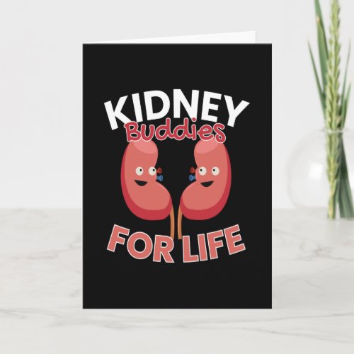 Kidney Buddies For Life Kidney Donations Card