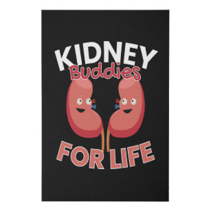 Kidney Buddies For Life Kidney Donations Faux Canvas Print