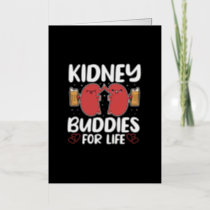 Kidney Buddies For Life Organ Donation Awareness Foil Greeting Card