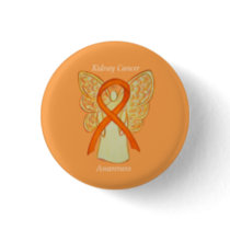 Kidney Cancer Angel Awareness Ribbon Custom Pin