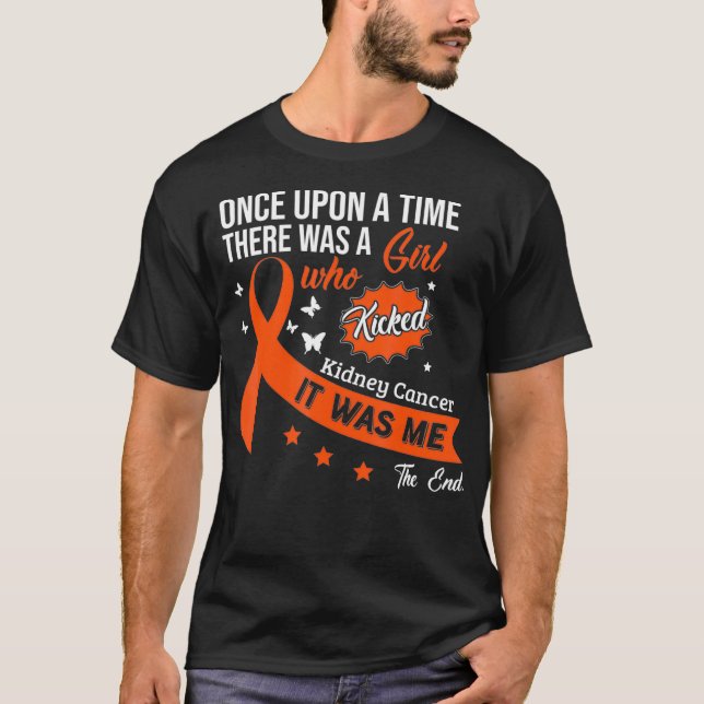 Kidney Cancer Awareness Fight Cancer Ribbon _2  T-Shirt (Front)