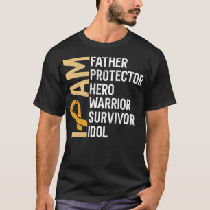 Kidney Cancer Awareness I Am Father Hero Warrior S T-Shirt