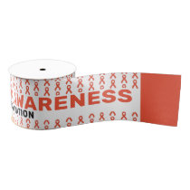 Kidney Cancer Awareness Pattern Ribbon