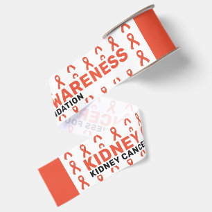Kidney Cancer Awareness Pattern Ribbon