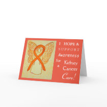 Kidney Cancer Awareness Ribbon Greeting Card