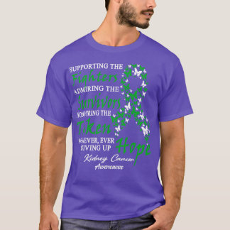 Kidney Cancer Awareness Supporting The Fighters Bu T-Shirt